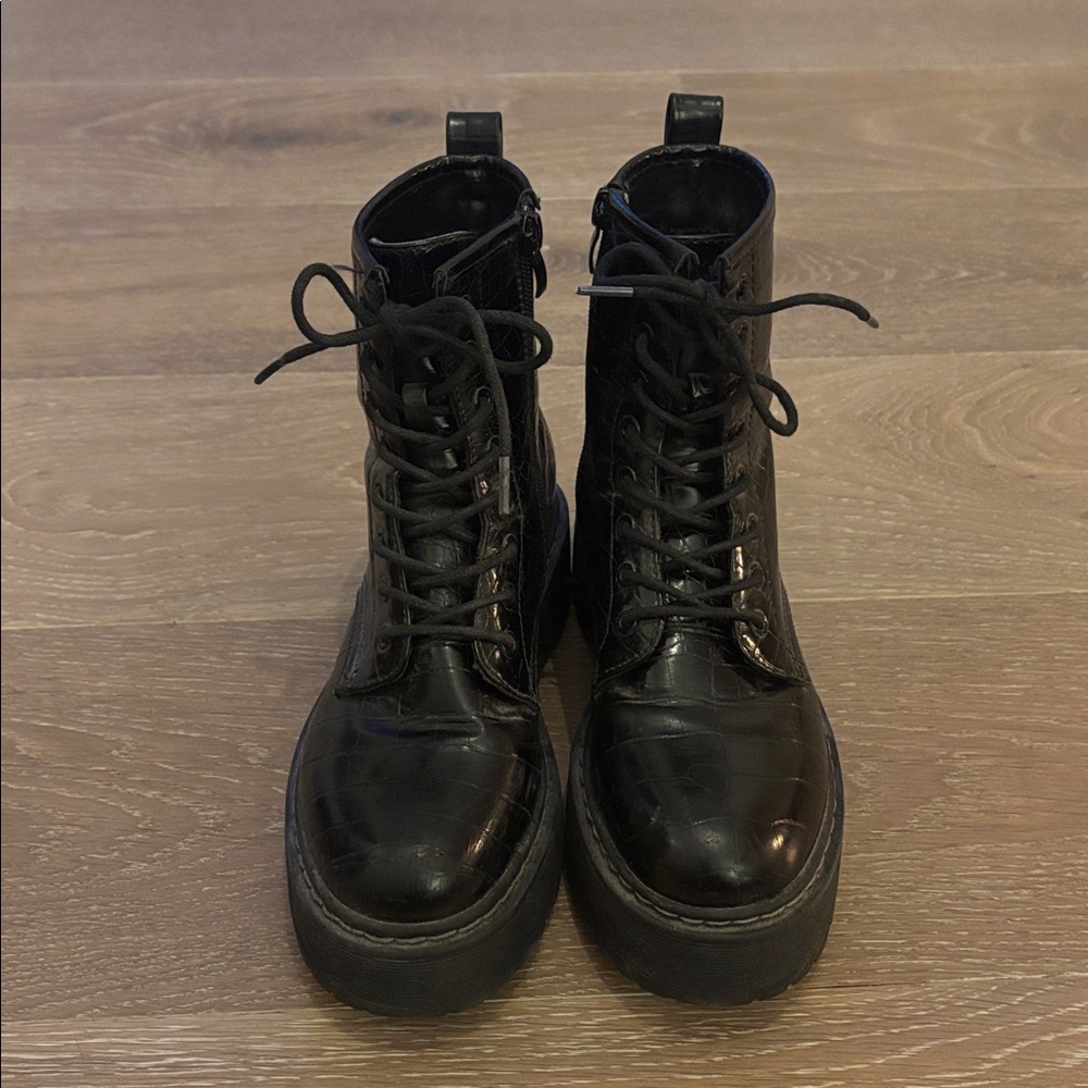 Steve Madden Lace-Up Combat Boots